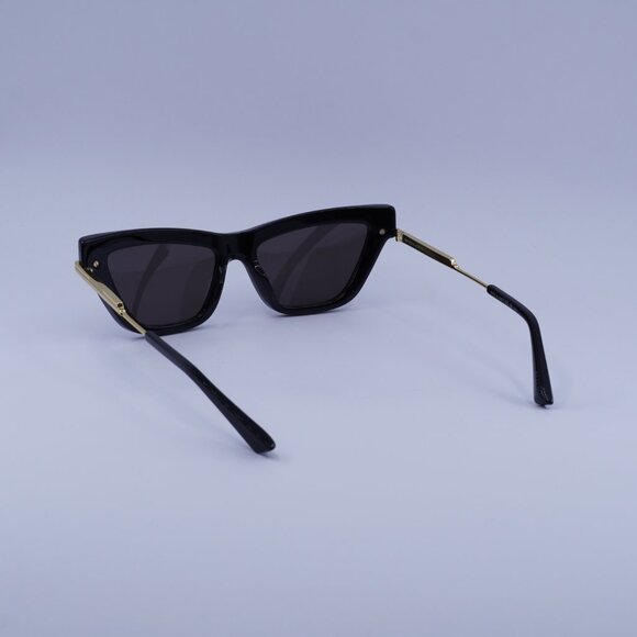 Bottega Veneta BV1241S 001 Sunglasses Black/Gold Cat Eye Frame, Grey Lenses main image 11